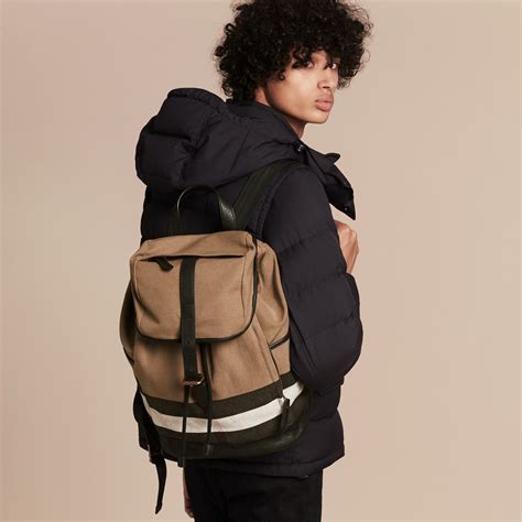 men's burberry backpack|burberry small canvas check backpack.